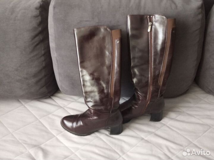 Сапоги натуральная кожа,весна, размер 40