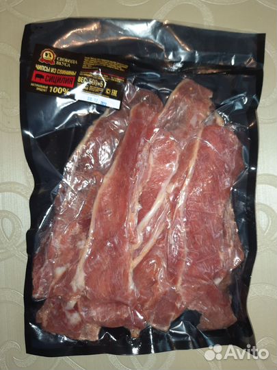 Вяленое мясо, мясные чипсы