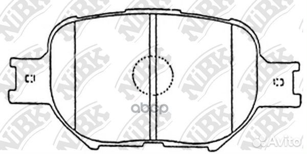 Колодки тормозные дисковые передние NiBK PN1430