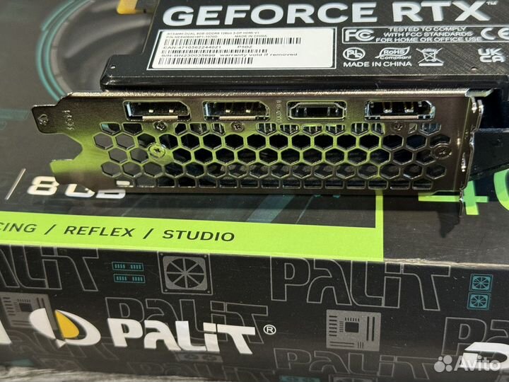 Видеокарта Palit GeForce RTX 4060 8gb Dual