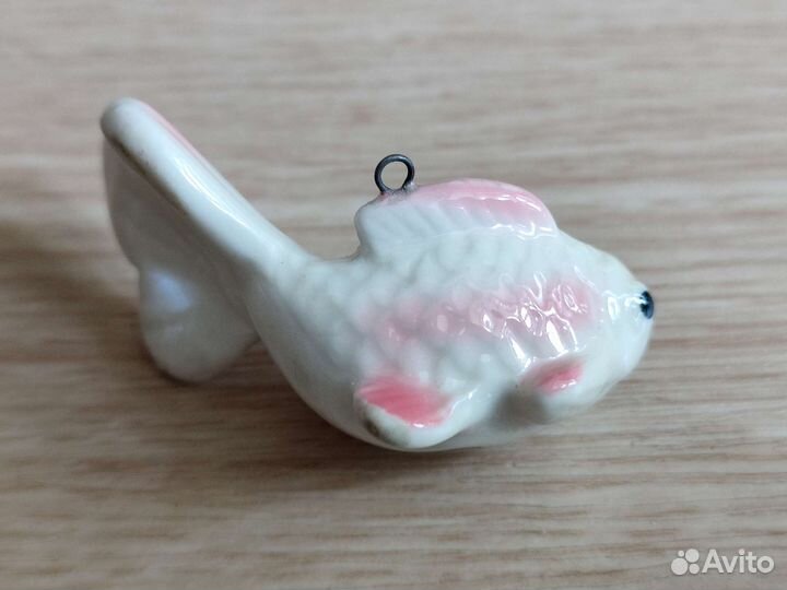 Фигурки рыбки фарфор, стекло