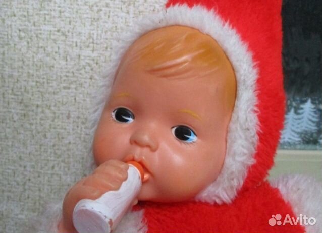 Винтажный пупс с соской