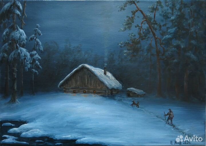 Картина маслом. Пейзаж 