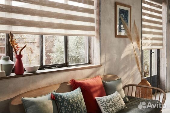 Рулонные шторы день-ночь