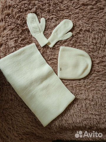 Шапка снуд и варежки