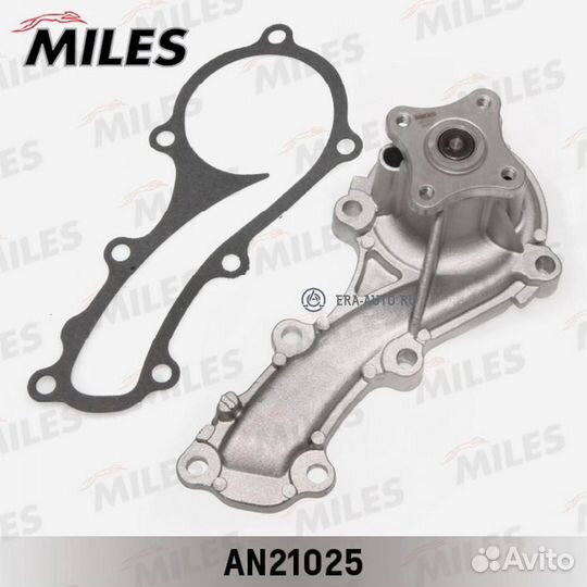 Miles AN21025 Насос водяной nissan almera/primera 1.5/1.6/1.8 99 (dolz N148) AN21025
