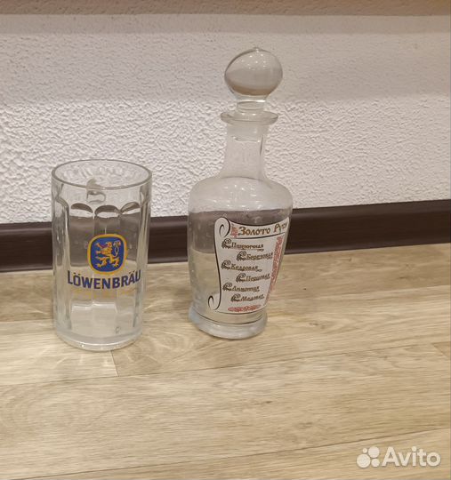 Кружка пивная, графин