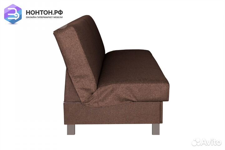 Диван книжка Ручеек на высоких ножках коричневый