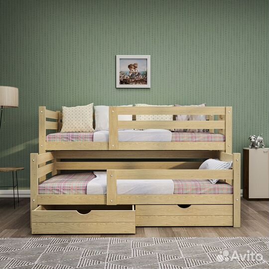 Двухъярусная кровать безопасная