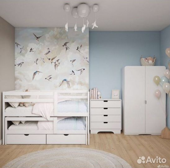 Двухъярусная кровать из массива 170х80 и 160х80 см