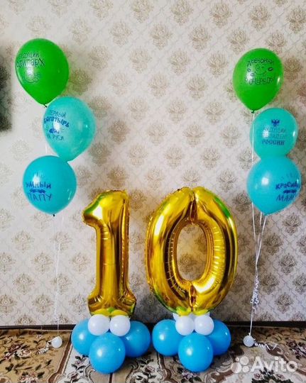 Воздушные шары цифры