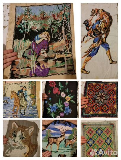 Вышивка старинная ришелье рушники картины крестом