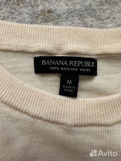 Джемпер 100% шерсть Banana Republic