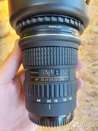 Объектив для canon Tokina sd 12-24 F4 (IF) DX