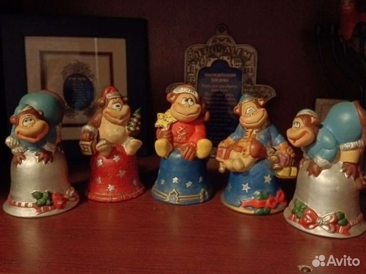 Новогодние керамические колокольчики