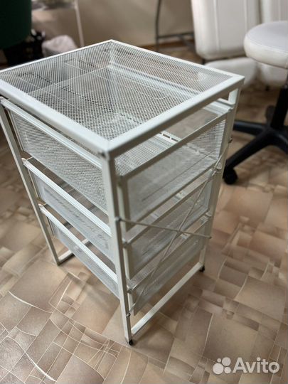 Этажерка на колесиках с ящиками икея