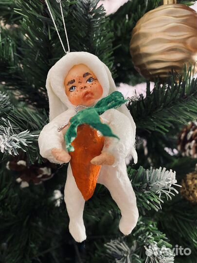 Ёлочные игрушки из ваты