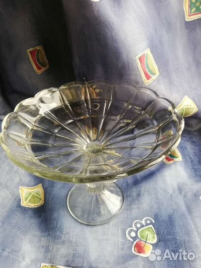 Ваза для фруктов на ножке СССР