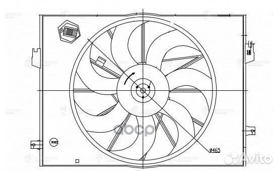 Вентилятор радиатора hyundai tucson / KIA sport