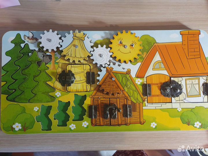 Визиборд Нескучные игры волк и три поросенка