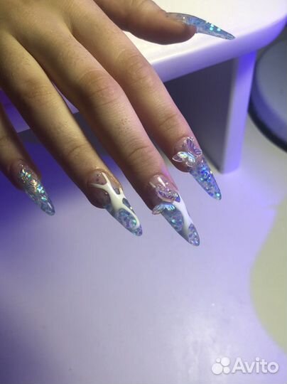 Маникюр,наращивание гель лак