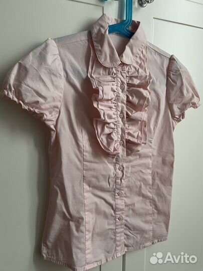 Блузки рубашки для школы 128-134