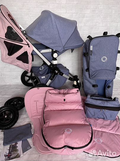 Коляска Bugaboo cameleon 3 3в1 Blue/Melange