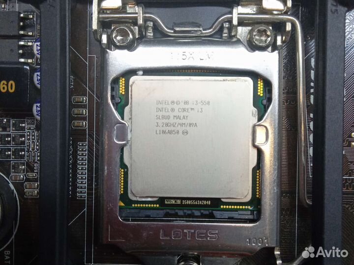 Процессор intel i3 550