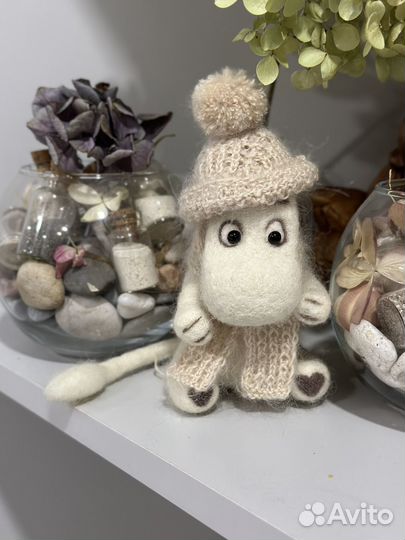 Муми тролль игрушка из шерсти