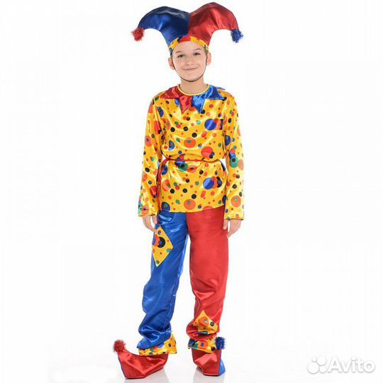 Новогодний костюм петрушки (скоморох) 122