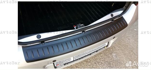 Накладка на задний бампер Renault Logan 2