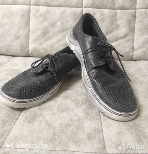 Туфли кожаные с перфорацией демисезон 41