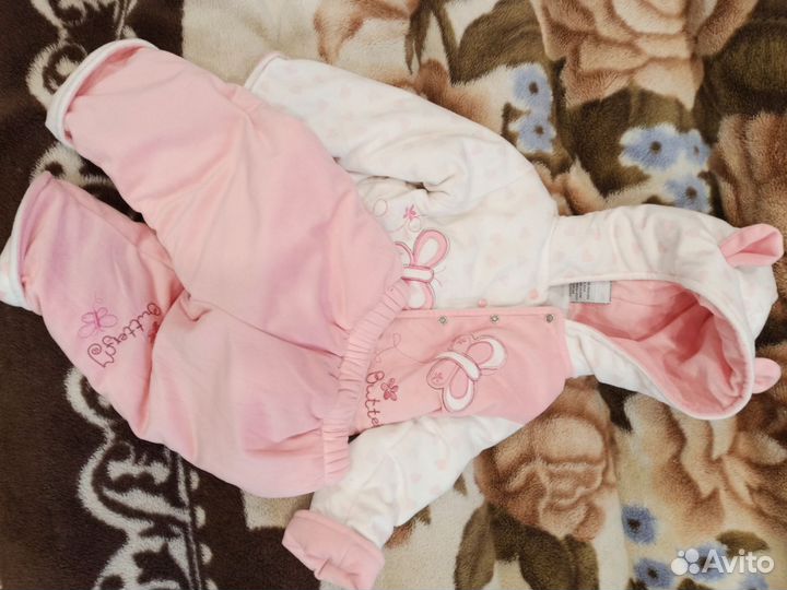 Теплый осенний костюм для девочки