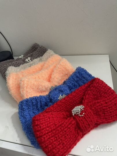 Вязанные повязки на голову