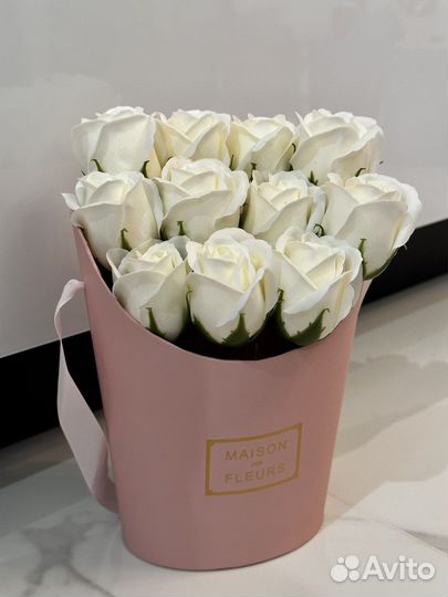 Букет из мыльных роз