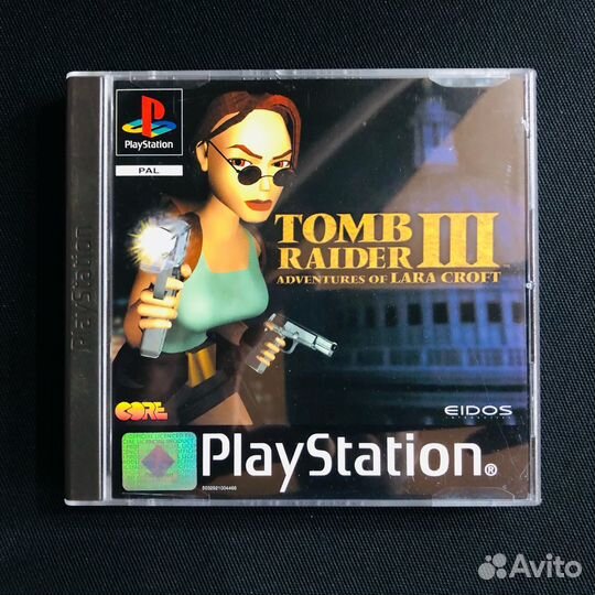 Игра PS1 лицензия Tomb Raider III
