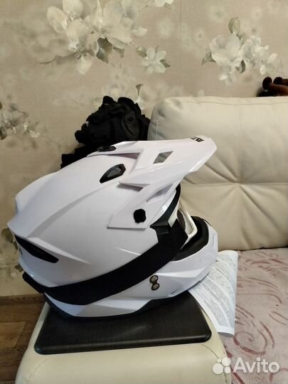 Детский мото шлем