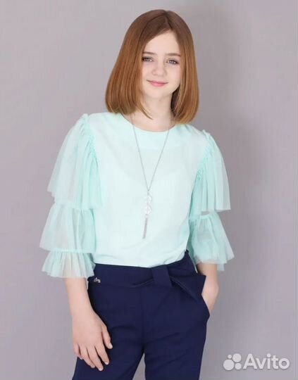 Блузка нарядная для девочки 158