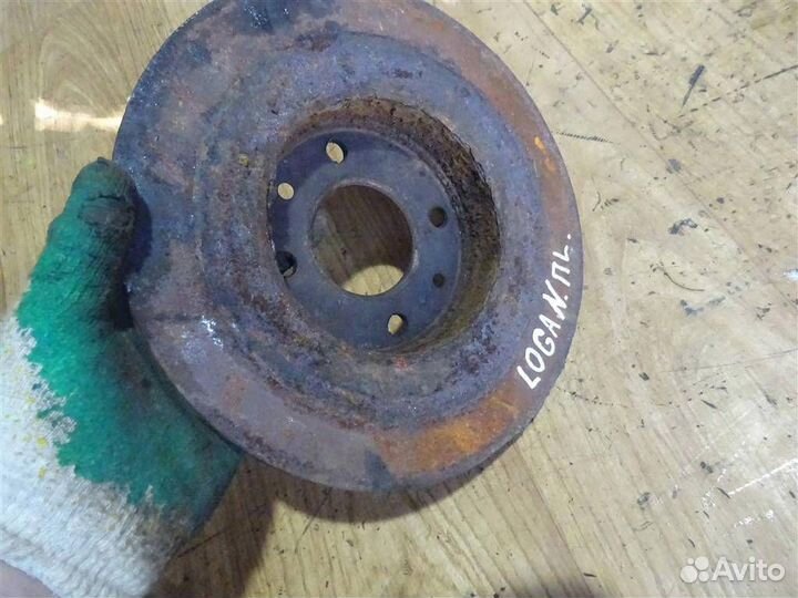 Диск тормозной передний не вентилируемый Renault