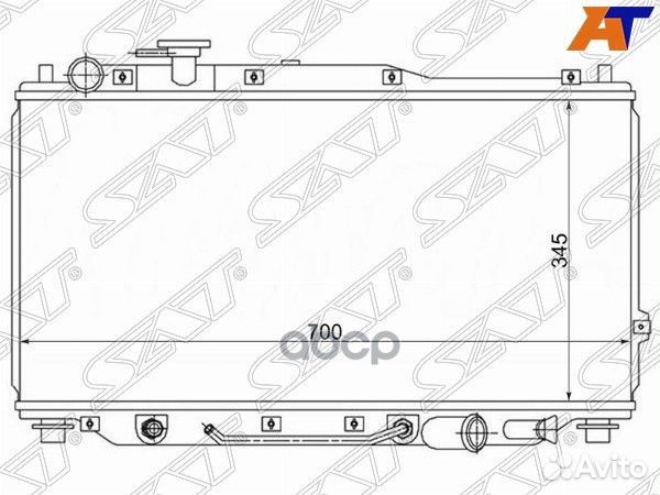 Радиатор пластинчатый sephia/shuma/spectra 96