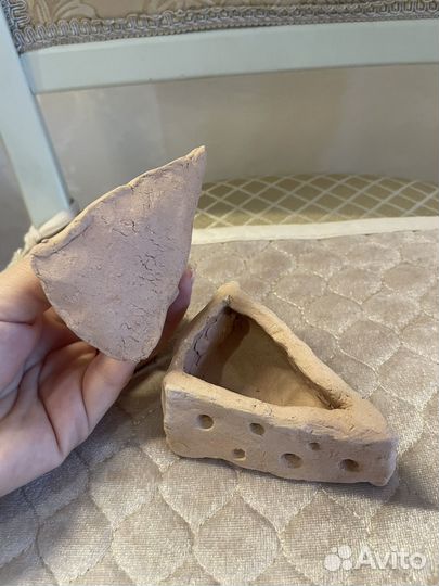 Шкатулка керамика Кусочек сыра