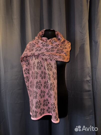 Палантин ручная работа из полушерсти