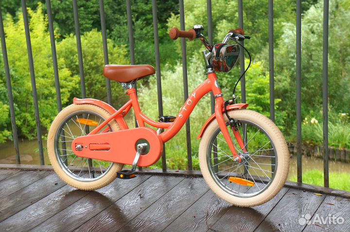 Детский велосипед Stoy 16 Vintage Bicycle Peach