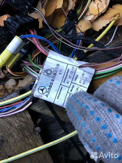 Проводка дверей Мерседес 208 w208