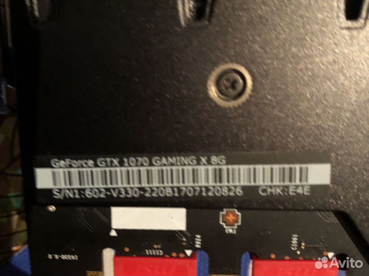 Видеокарта gtx 1070 ti 8gb