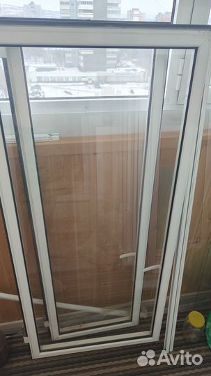 Алюминиевые окна балконные бу
