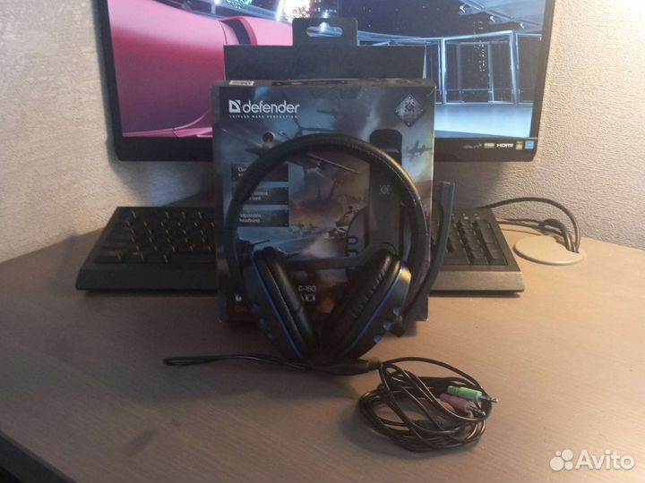 Игровая клавиатура, наушники