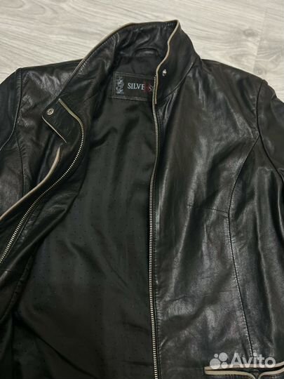 Куртка кожаная женская 46