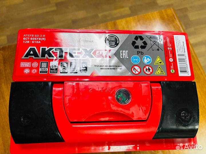 Аккумулятор 60 EFB Актех на Рено Киа Хендай Пежо