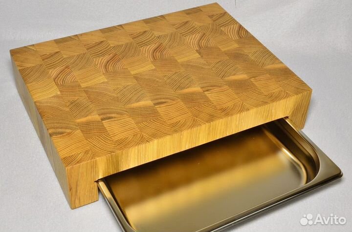 Торцевая разделочная доска с гастроемкостью